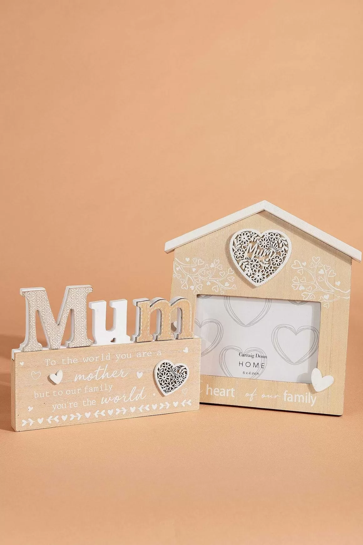 Carraig Donn HOME Wooden Mum Photo Frame Best