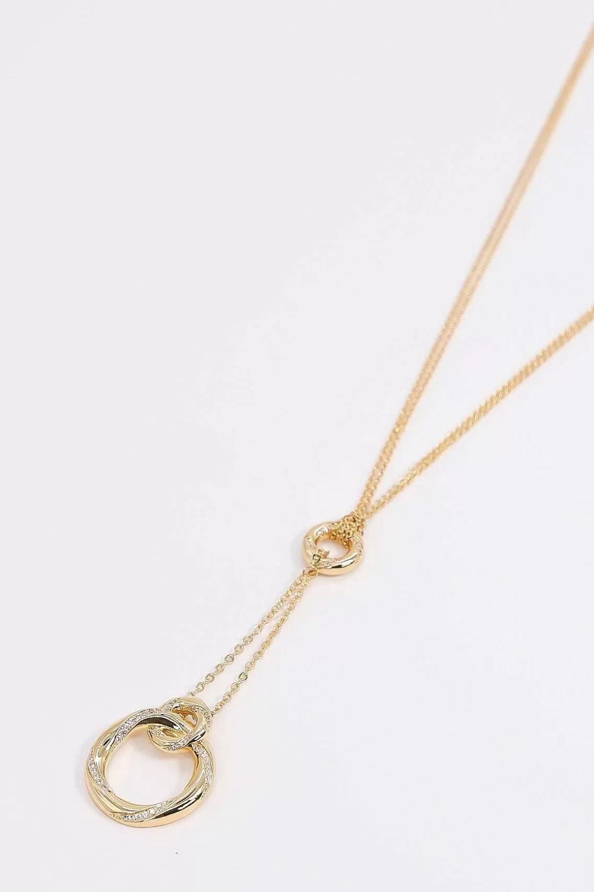 Joularie Wrapped Diamante Necklace In Gold Sale