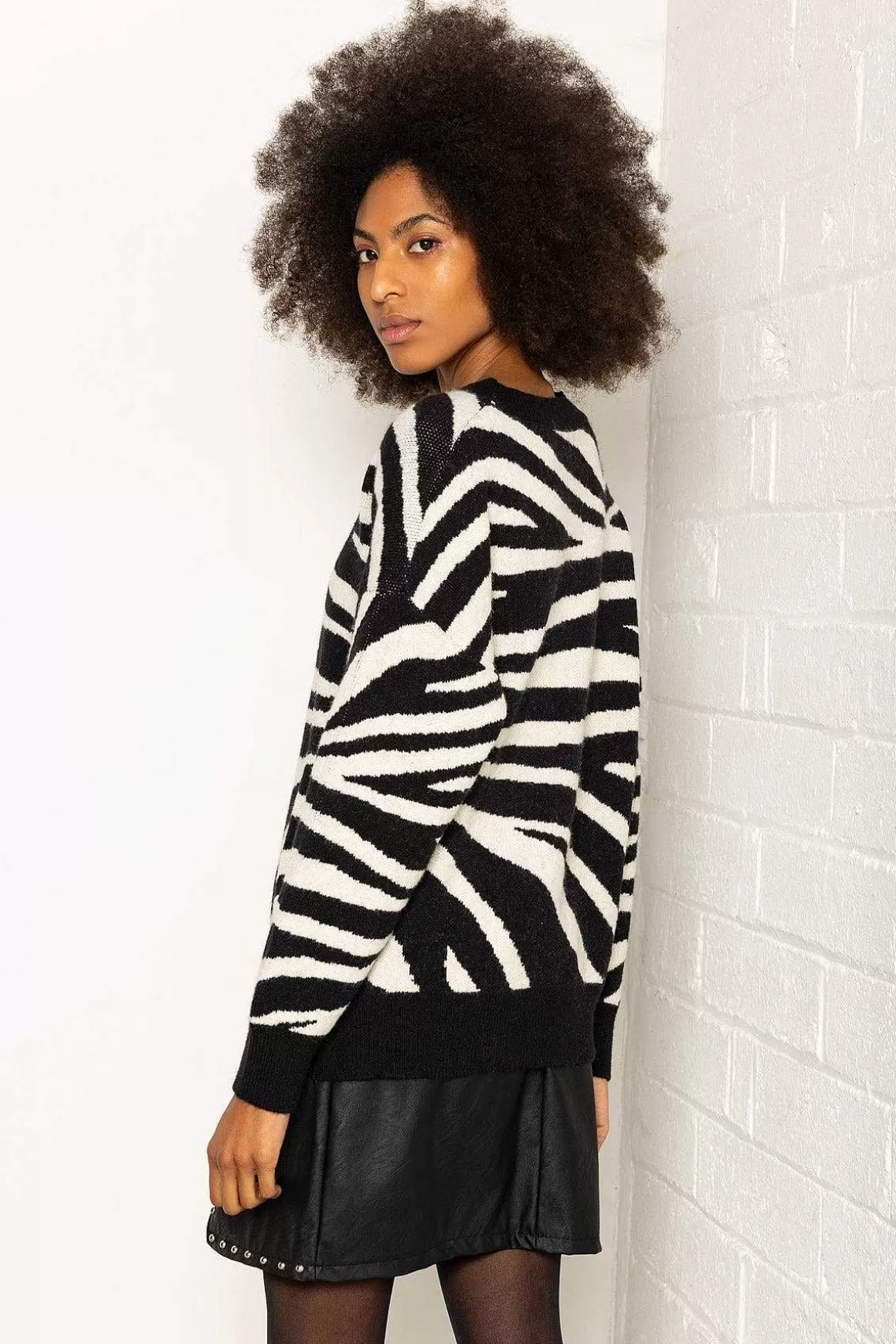 Pala D'oro Sport Zebra Print Knit Outlet