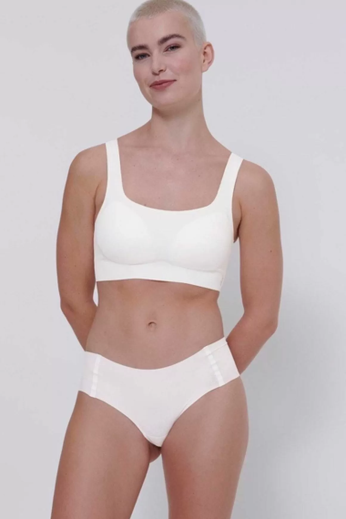 Sloggi Zero Feel High Waist Briefs In White Outlet