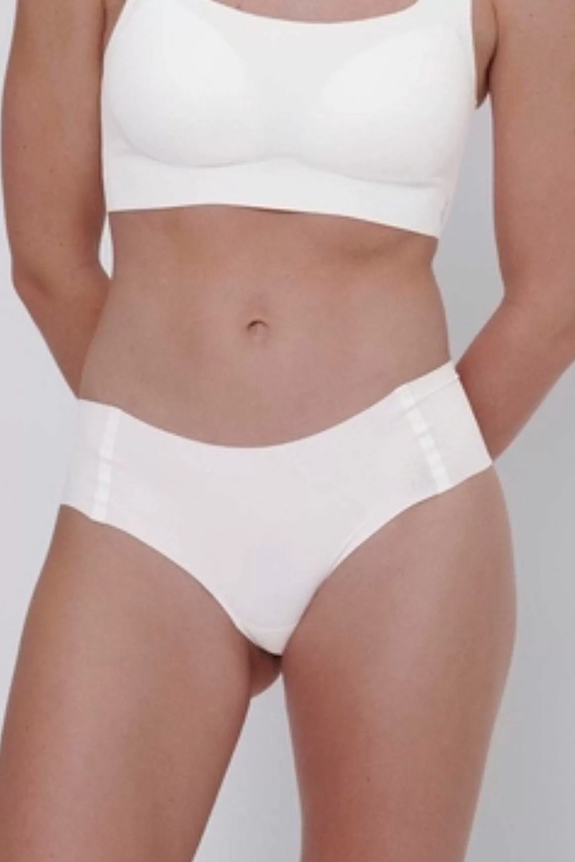 Sloggi Zero Feel High Waist Briefs In White Outlet