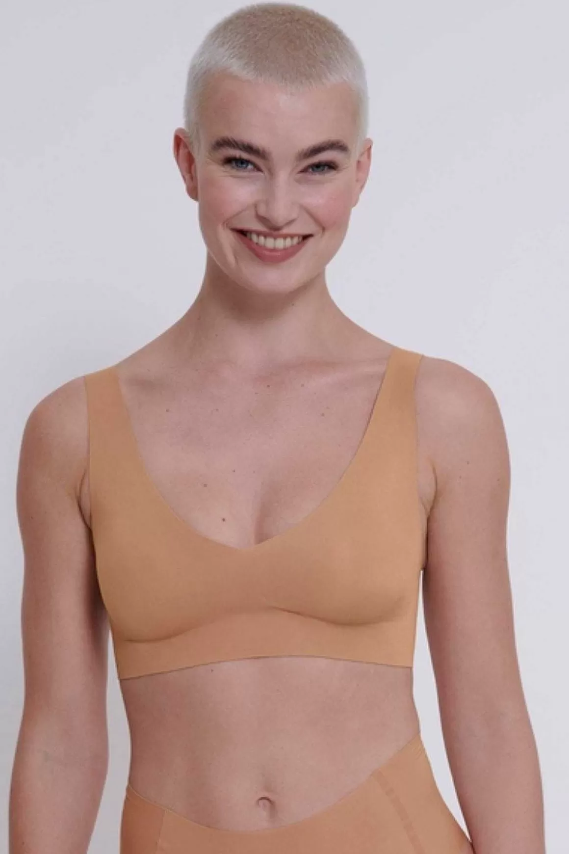 Sloggi Zero Feel V-Neck Bralette In Nude Discount