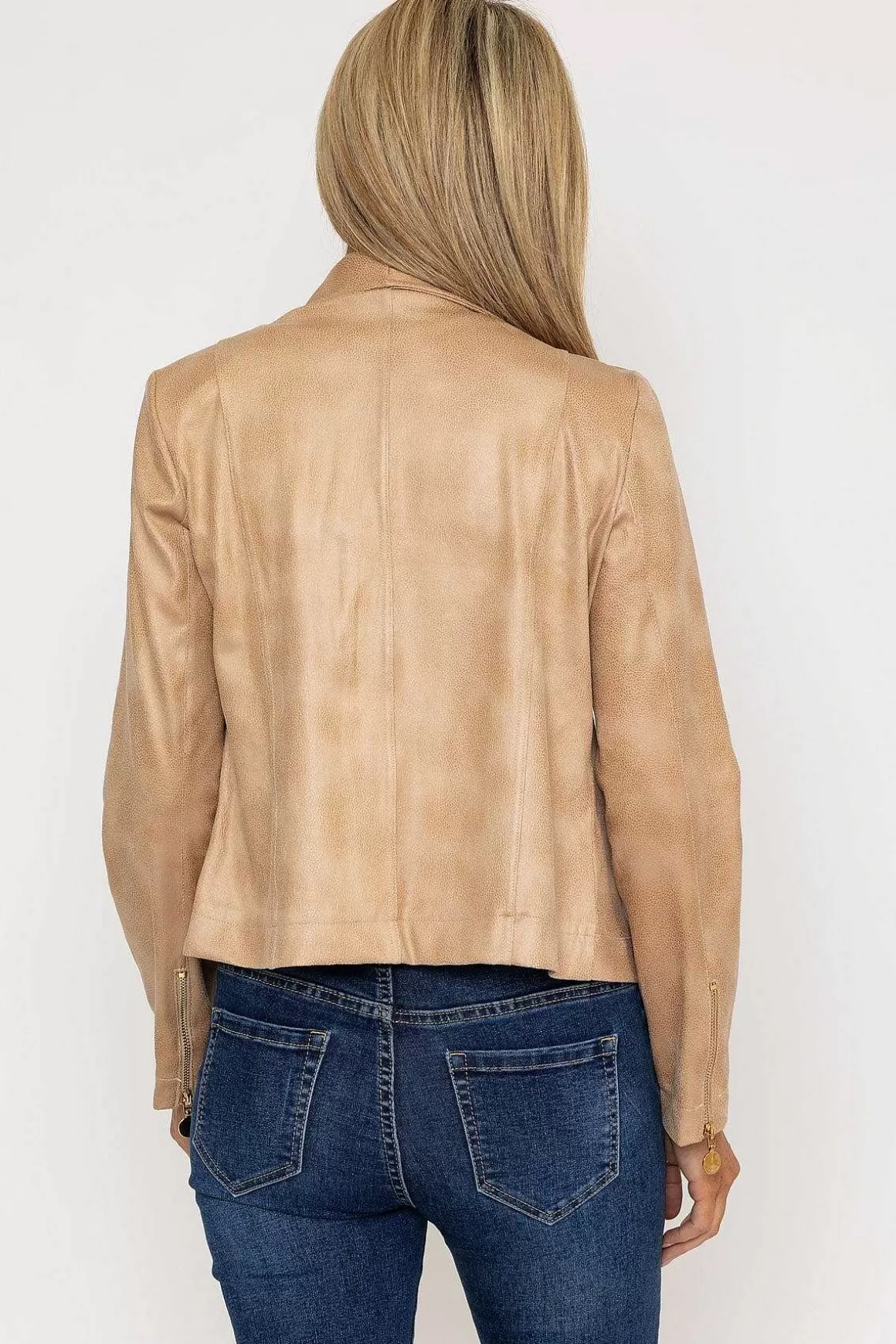 J'aime la Vie Zip Jacket In Camel Flash Sale